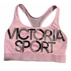 Victoria Sport The Player Racerback Sports‎ Bra Pink Size M – Medium Support